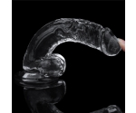 Lovetoy Flawless Clear 19 Cm Yumuşak Şeffaf Kemerli Jel Dildo	