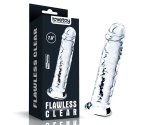Lovetoy Flawless Clear Anal ve Vajinal 18 Cm Yumuşak Şeffaf Jel Dildo