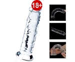 Lovetoy Flawless Clear Anal ve Vajinal 18 Cm Yumuşak Şeffaf Jel Dildo
