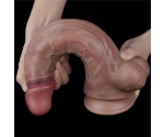 Lovetoy Nature Cock Serisi 30 Cm Özel Dokulu Çift Katmanlı Kemerli Realistik Penis