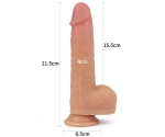 Lovetoy Nature Cock Serisi Anthony Ultra Yumuşak Dönebilen ve Isınabilen 21 Cm Titreşimli Penis	