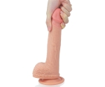 Lovetoy Nature Cock Serisi Özel Çift Katmanlı 21 Cm Ten Rengi Realistik Penis 