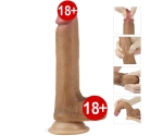 Lovetoy Nature Cock Serisi Özel Dokulu Çift Katmanlı 20 Cm Realistik Penis