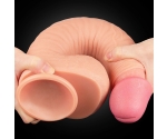 Lovetoy Nature Cock Serisi Özel Yumuşak Dokulu Çift Katmanlı 30 Cm Realistik Penis