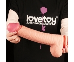 Lovetoy Nature Cock Serisi Özel Yumuşak Dokulu Çift Katmanlı 30 Cm Realistik Penis