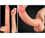 Lovetoy Nature Cock Serisi Özel Yumuşak Dokulu Çift Katmanlı 30 Cm Realistik Penis