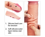 Lovetoy Nature Cock Serisi Özel Yumuşak Dokulu Çift Katmanlı 30 Cm Realistik Penis