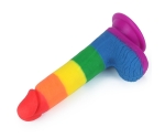 Lovetoy Prider Gökkuşağı Renkli 20 Cm Belden Bağlamalı Realistik Penis-410026