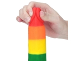 Lovetoy Prider Gökkuşağı Renkli 20 Cm Belden Bağlamalı Realistik Penis-410026