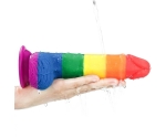 Lovetoy Prider Gökkuşağı Renkli 20 Cm Belden Bağlamalı Realistik Penis-410026