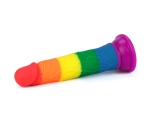 Lovetoy Prider Gökkuşağı Renkli Damarlı 19 Cm Realistik Dildo-410025