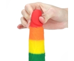 Lovetoy Prider Gökkuşağı Renkli Damarlı 19 Cm Realistik Dildo-410025