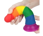 Lovetoy Prider Gökkuşağı Renkli Damarlı 19 Cm Realistik Dildo-410025