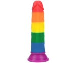 Lovetoy Prider Gökkuşağı Renkli Damarlı 19 Cm Realistik Dildo-410025