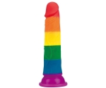 Lovetoy Prider Gökkuşağı Renkli Damarlı 19 Cm Realistik Dildo-410025