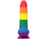 Lovetoy Prider Gökkuşağı Renkli Damarlı 20 Cm Realistik Dildo-410026