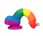 Lovetoy Prider Gökkuşağı Renkli Damarlı 21 Cm Realistik Dildo-410027