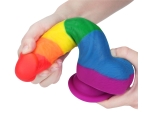 Lovetoy Prider Gökkuşağı Renkli Damarlı 21 Cm Realistik Dildo-410027