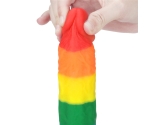 Lovetoy Prider Gökkuşağı Renkli Damarlı 21 Cm Realistik Dildo-410027