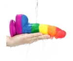 Lovetoy Prider Gökkuşağı Renkli Damarlı 21 Cm Realistik Dildo-410027