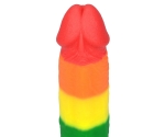 Lovetoy Prider Gökkuşağı Renkli Damarlı 23 Cm Realistik Kemerli Penis-410028