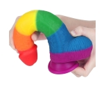 Lovetoy Prider Gökkuşağı Renkli Damarlı 23 Cm Realistik Penis-410028 Lovetoy Prider Gökkuşağı Renkli Damarlı 23 Cm Realistik Penis-410028