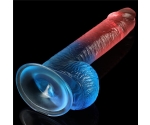Lovetoy Çift Renkli Ultra Yumuşak 19 Cm Jel Dildo