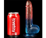 Lovetoy Çift Renkli Ultra Yumuşak 19 Cm Jel Dildo