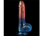 Lovetoy Çift Renkli Ultra Yumuşak 19 Cm Jel Dildo