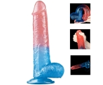 Lovetoy Renkli Ultra Yumuşak 23 Cm Jel Dildo