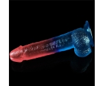 Lovetoy Renkli Ultra Yumuşak 23 Cm Jel Dildo
