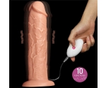 Lovetoy 28 Cm 10 Modlu Titreşimli Ultra Kalın Realistik Penis
