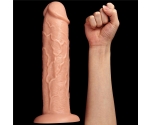 Lovetoy 28 Cm 10 Modlu Titreşimli Ultra Kalın Realistik Penis