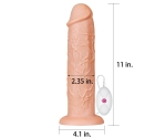 Lovetoy 28 Cm 10 Modlu Titreşimli Ultra Kalın Realistik Penis