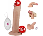 Lovetoy Ultra Yumuşak Özel Dokulu 23 Cm Titreşimli Realistik Penis