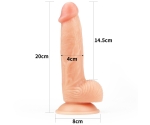 Lovetoy Ultra Yumuşak Yeni Nesil Özel Yumuşak Dokulu 20 Cm Realistik Penis-1088