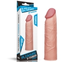 Lovetoy X-Tender Realistik Dokuda 2.5 Cm Uzatmalı Penis Kılıfı-LV1050F