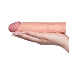 Lovetoy X-Tender Realistik Dokuda 2.5 Cm Uzatmalı Penis Kılıfı-LV1051F