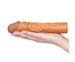 Lovetoy X-Tender Realistik Dokulu 5 Cm Uzatmalı Penis Kılıfı-LV1052B