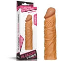 Lovetoy X-Tender Realistik Dokulu 5 Cm Uzatmalı Penis Kılıfı-LV1052B