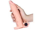 Lovetoy X-TENDER Realistik Titreşimli  5 Cm Uzatmalı Penis Kılıfı-1063F