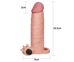 Lovetoy X-TENDER Realistik Titreşimli 5 Cm  Uzatmalı Penis Kılıfı-LV1061F Lovetoy X-TENDER Realistik Titreşimli 5 Cm  Uzatmalı Penis Kılıfı-LV1061F
