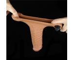 Lovetoy X-TENDER Realistik Titreşimli 5 Cm Uzatmalı Penis Kılıfı-LV1064B