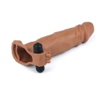 Lovetoy X-TENDER Realistik Titreşimli 5cm Uzatmalı Penis Kılıfı-1063B