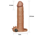 Lovetoy X-TENDER Realistik Titreşimli 7 Cm Uzatmalı Penis Kılıfı-LV1065B