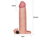 Lovetoy X-TENDER Realistik Titreşimli 7 cm Uzatmalı Penis Kılıfı-LV1065F