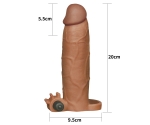 Lovetoy X-TENDER Realistik Titreşimli 7cm Uzatmalı Penis Kılıfı-LV1066B