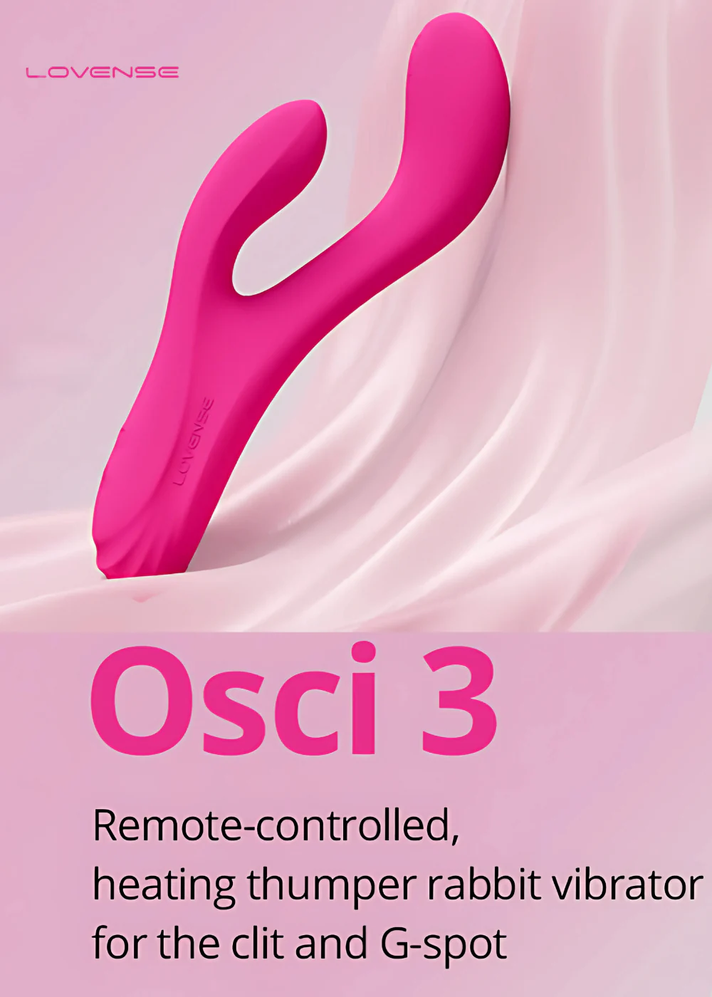 Lovense Osci 3 App Control Klitoris ve G Noktası Vibrator
