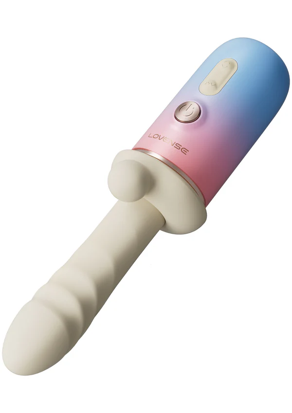 Lovense Spinel App Kontrol Titreşimli Isıtmalı Ve Git Gel Hareketli Seks Makinesi