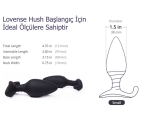 Lovense Hush Wifi İle Akıllı Telefon ve Tablet Kontrolü Sağlayan 38 Mm Anal Plug